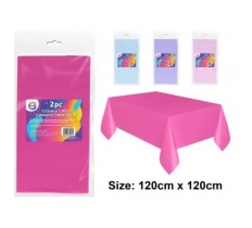 Colourful Table Cover 120cmx120cm 2PC