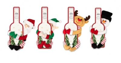 Christmas Plush Character Bottle Holder