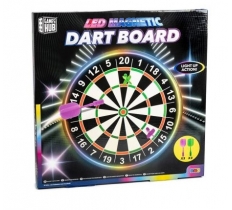 LED Dart Board With Magnetic Darts