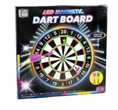 LED Dart Board With Magnetic Darts