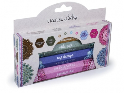 Incense Sticks 4 Pack - Nag Champ/Rose/Frankin/Sage