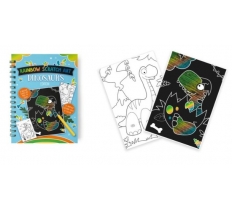 Dino Scratch Art Book 36"