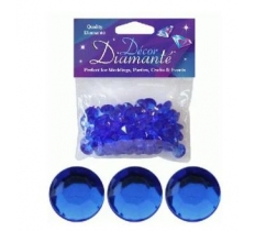 12mm D[[130]]cor Diamante Diamonds 28G Sapphire Blue