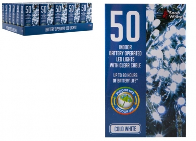 Christmas Cold White LED Light ( 50 Lights )