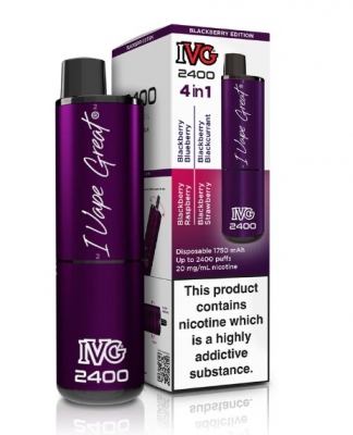 IVG 2400 Puff 4 In 1 Disposable Vape Blackberry Edition