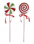 Candy Cane Lollipop Pick 45Cm Glitter