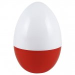 Easter White And Orange Jumbo Plastic Egg 14"