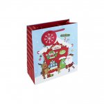 Christmas Santa Grotto Medium Gift Bag( 215mm X 253mm X 102)