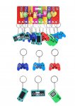 Gamer Keychains (5cm) 6 Assorted Designs X 12