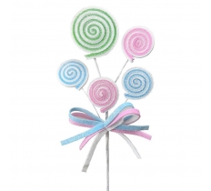 Christmas Lolly Stem Pastel 41cm