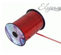 Eleganza Poly Curling Ribbon Metallic 5mm X 250 Yards Red