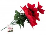 Poinsettia Flower Christmas Spray