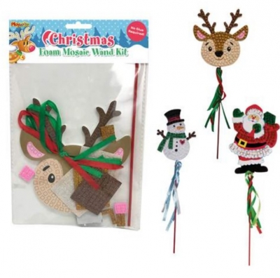 Christmas Mosaic Wand Craft Kits 25x16cm