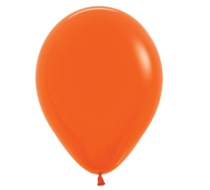 Fashion Colour Solid Orange Latex Balloons 12"- 25 Pack