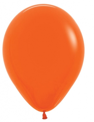 Fashion Colour Solid Orange Latex Balloons 12"- 25 Pack