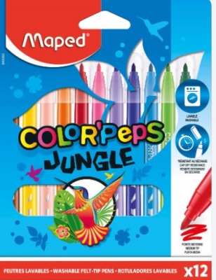 Felt Tips Color'peps Jungle 2.0 Cardboard Box