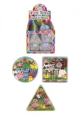 Farm Animal Maze Puzzle X 96 ( 11p Each )