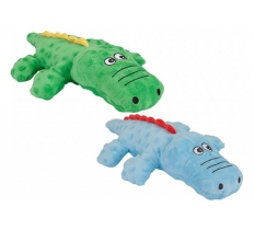 Plush Crocodile With Squeaker ( Assorted Colours )