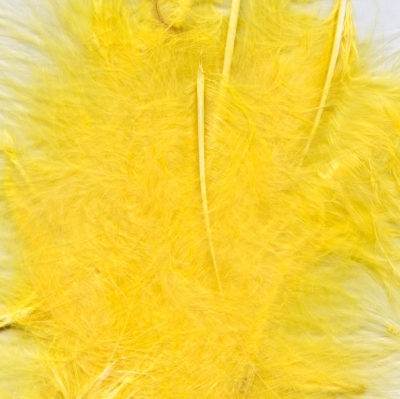 Eleganza Craft Marabout Feathers Mixed Sizes Yellow 8G