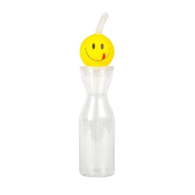 *** OFFFER *** Emoji 500ml Straw Bottle