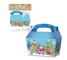 Christmas Treat Box 12cm Pack of 10