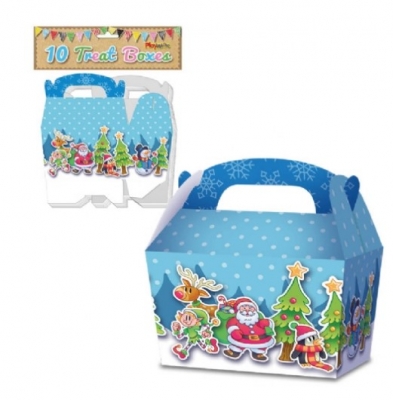 Christmas Treat Box 12cm Pack of 10