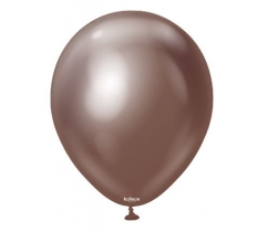 Kalisan 18" Mirror Chocolate Latex Balloon 25 Pack