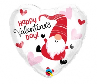 Qualatex 18" Heart Valentines Day Gnome Balloon