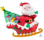 Super Shape Santa's Sleigh Balloon 76 x 71cm