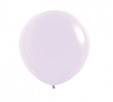 Pastel Matte Solid Lilac 24" Latex Balloons 60cm - 3 Pack