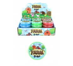 Farm Animal Slime Tubs 7cm x 2cm ( Assorted Colours )