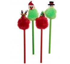 Christmas Pom Pom Pencil