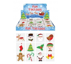 Christmas Mini 4cm Tattoos X 48 13p Each ( Sale By Pack )