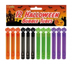 Pumpkin Bubble Tubes 12 Pack