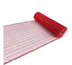 25CMX9M DECO MESH RED