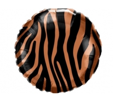 Qualatex 18" Round Tiger Stripes Pattern Balloon