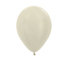 Satin Solid Ivory 12" Latex Balloons 30cm- 25 Pack