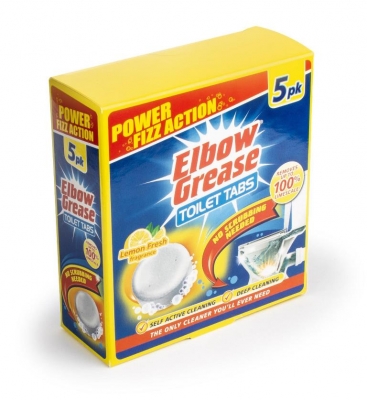 Elbow Grease Toilet Tablets 5 X 30g Lemon