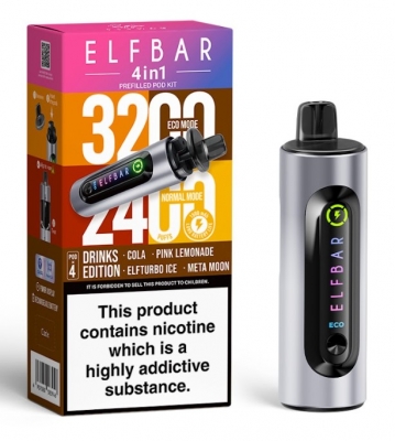 Elf Bar 4 In 1 Vape Prefilled Pod Kit Drinks Edition