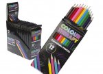 ADULT COLOUR THERAPY 12PC SHARPENED COLOUR PENCILS