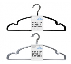 Non Slip Plastic Coated Hangers 10pk
