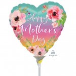 Flowers Ombre Mothers Day Mini Foil Balloons A15