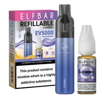 Elf Bar EV5000 Refillable Vape Blueberry