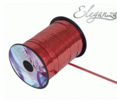 Eleganza Poly Curling Ribbon Holographic 5mm X250Yds Red