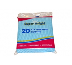 Superbright 20 Pack All Purpose Cloths