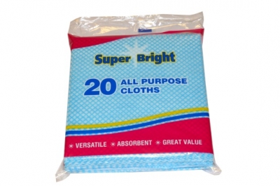 Superbright 20 Pack All Purpose Cloths