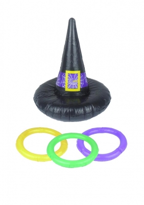 Inflatable Witch Hat Game Set 4 Pcs