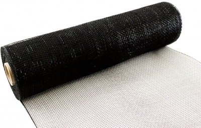 Eleganza Deco Mesh 25cm X 9.1M ( 10Yds ) Black