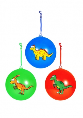 Dinosaur 10" ( 25cm ) Ball With Keychain / Keyring