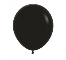 Sempertex 18" Black Latex Balloons 25Pack